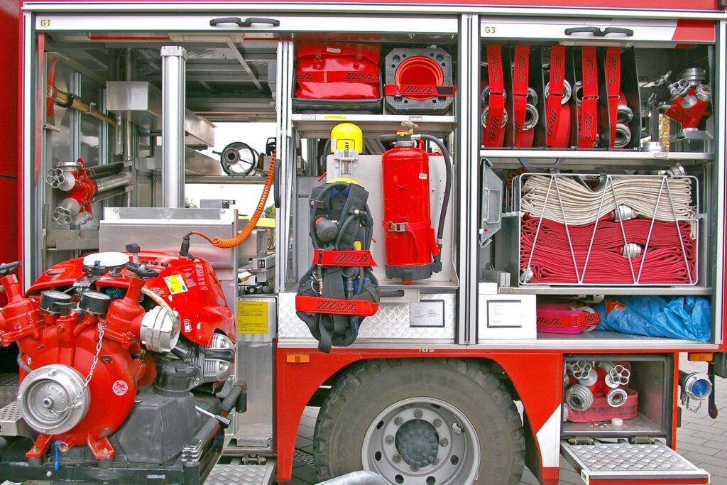 A fire truck at a local InfoWest-supported event