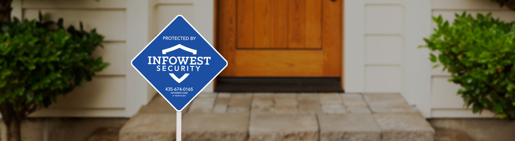 InfoWest Home Security yard sign